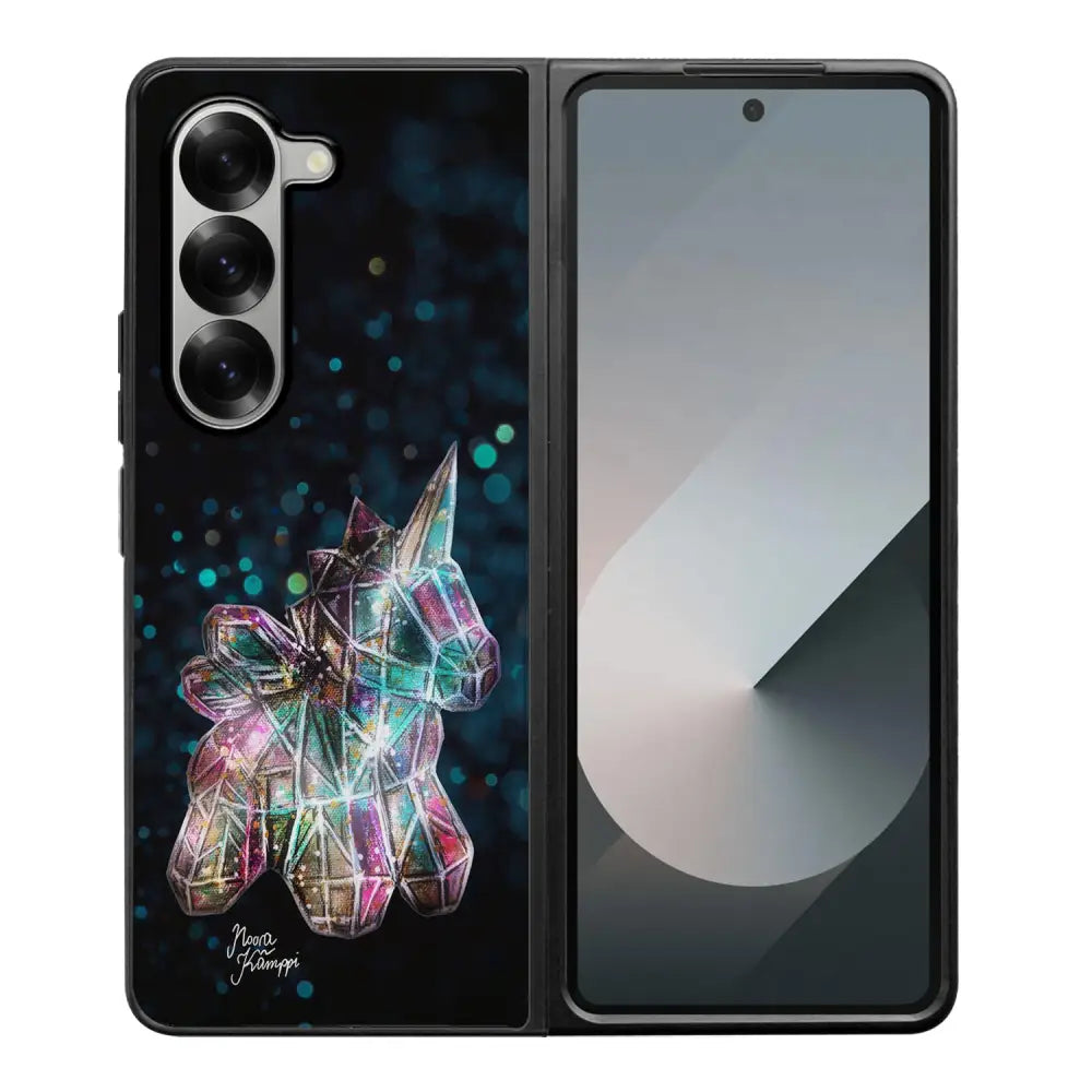 Samsung Galaxy Z Fold 6 unicorn suojakuoret - Sininen - Noora Kämppi - Ei