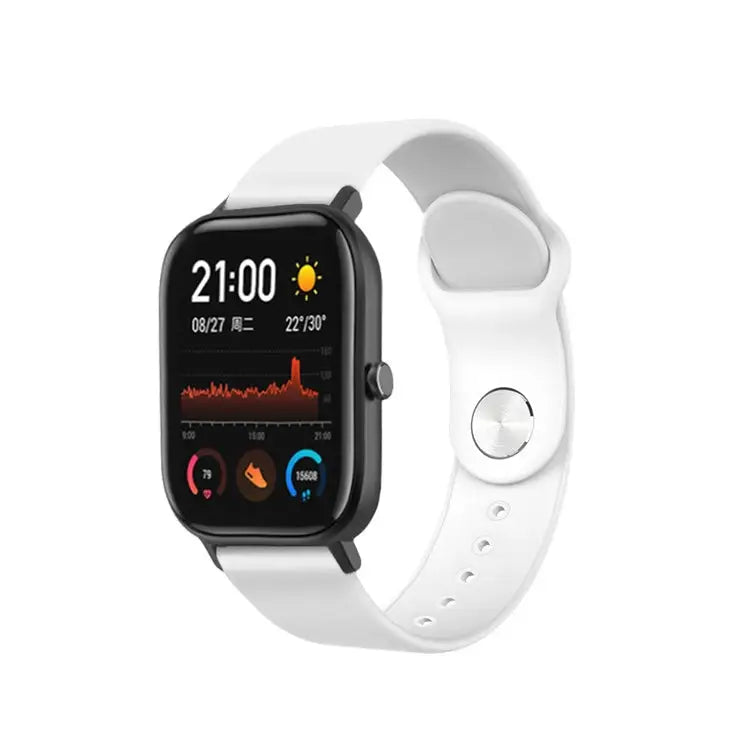 Silikoniranneke 20mm - Valkoinen