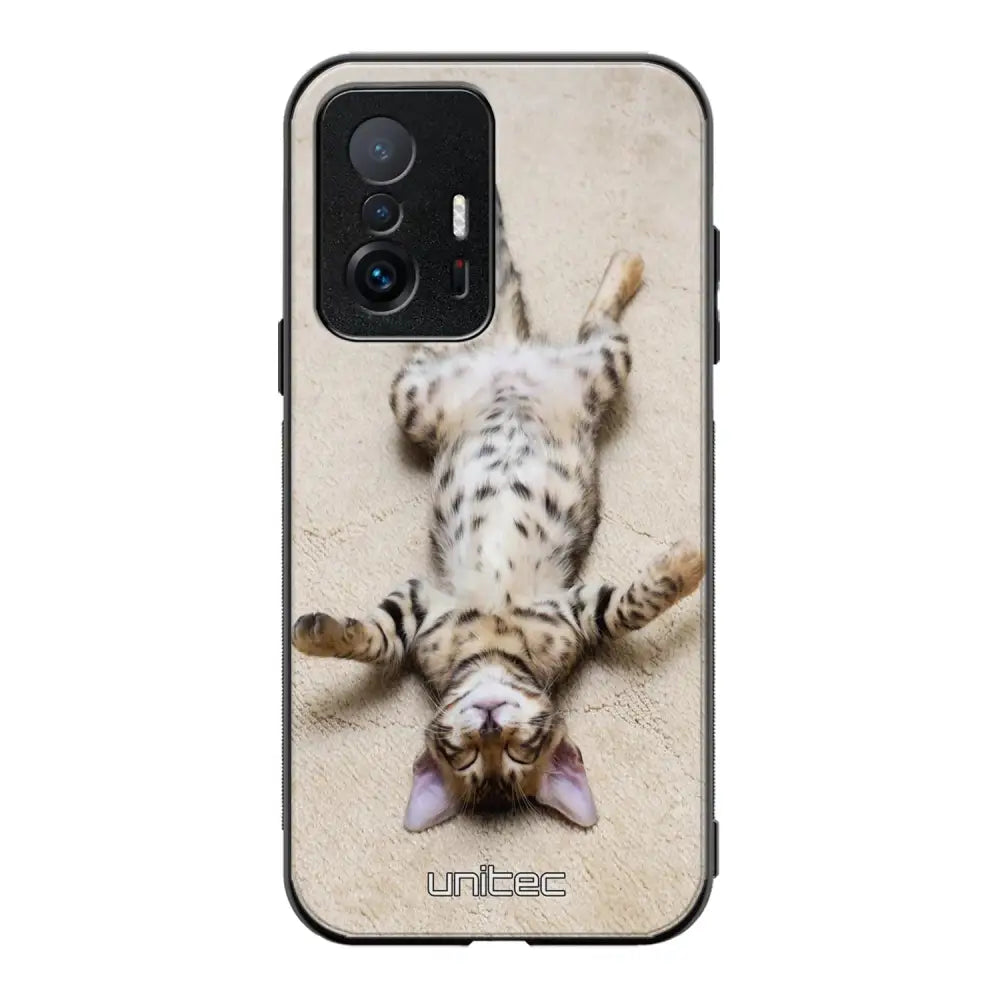 Xiaomi 11T Pro kissa suojakuoret - Relaxing Cat - Ei