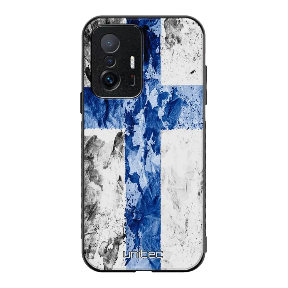 Xiaomi 11T Pro suojakuoret - Painted Finnish Flag - Ei