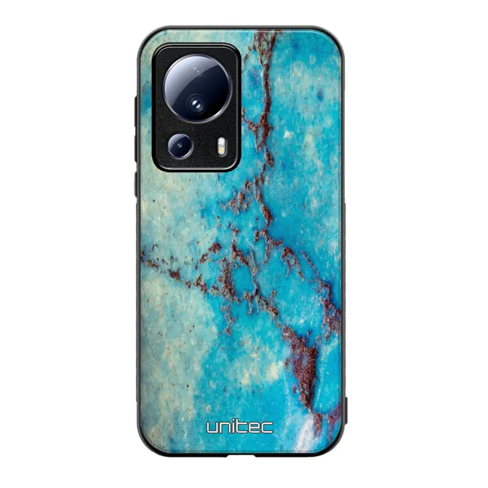 Xiaomi 13 Lite marmori suojakuoret - Turquoise Marble - Ei
