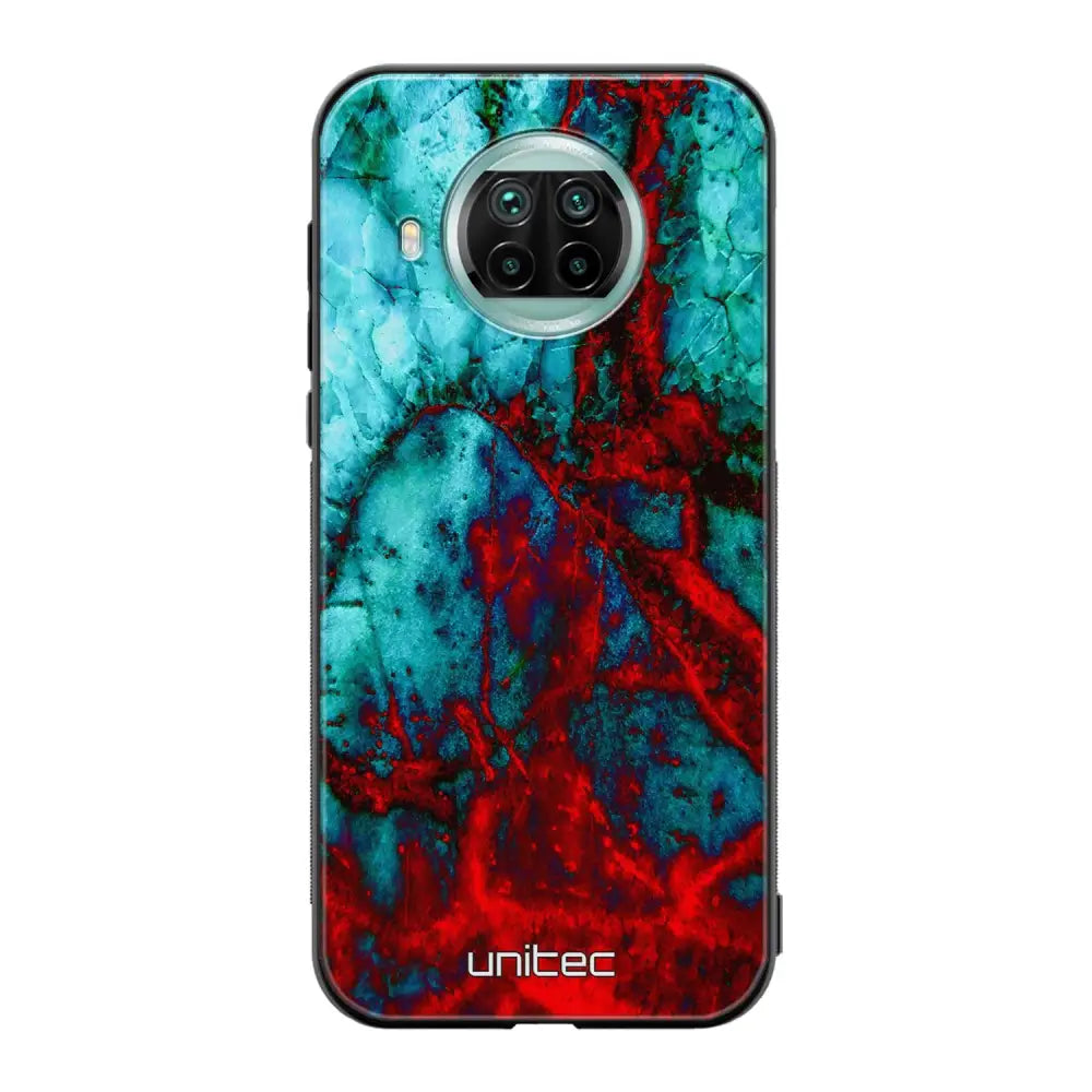 Xiaomi Mi 10T Lite marmori suojakuoret - Blue Red Marble - Ei