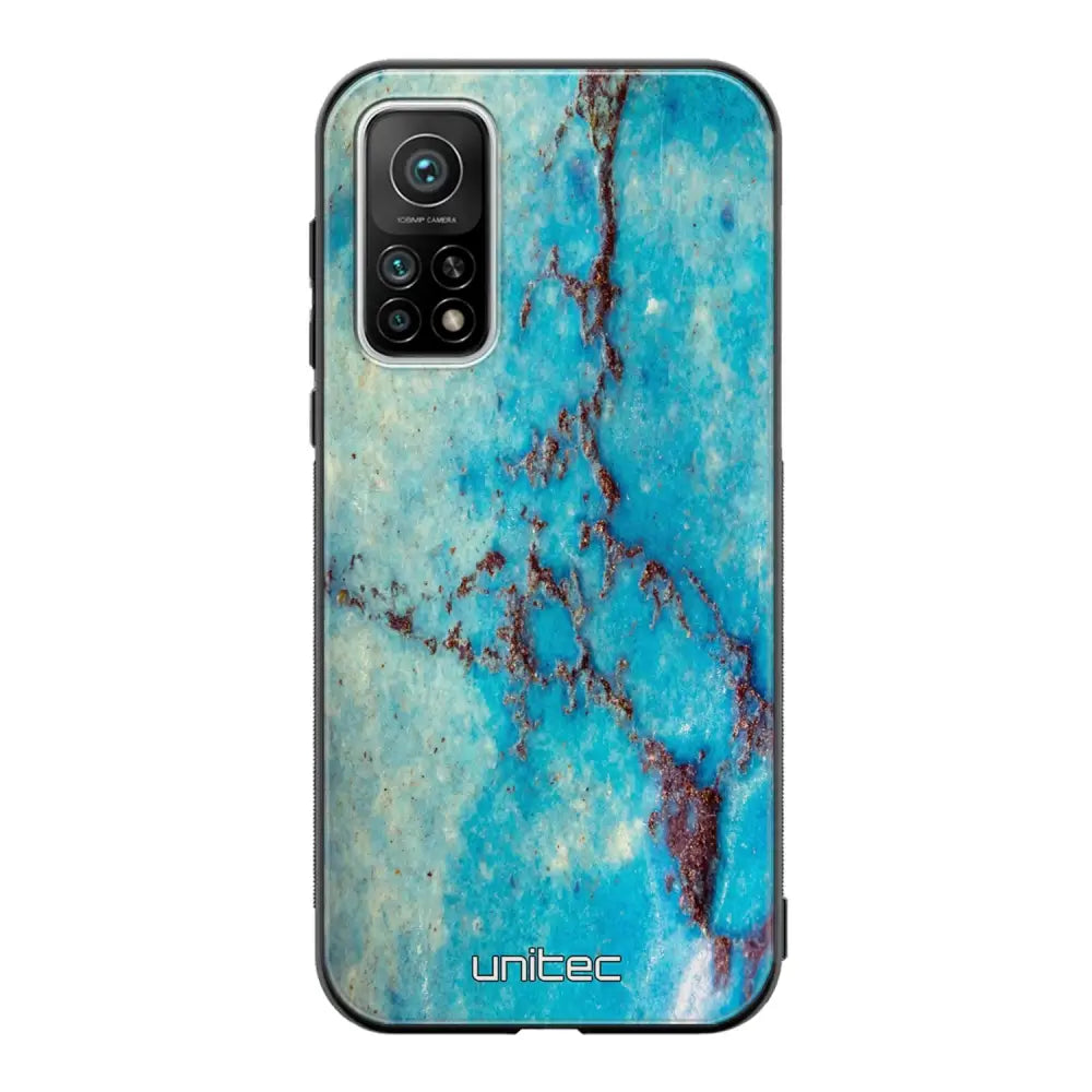 Xiaomi Mi 10T marmori suojakuoret - Turquoise Marble - Ei