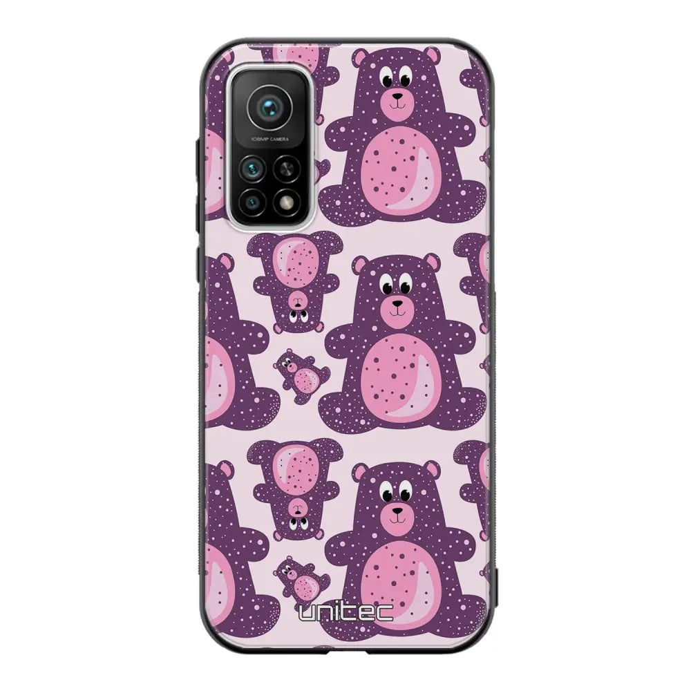 Xiaomi Mi 10T suojakuoret - Purple Teddy Bear - Ei