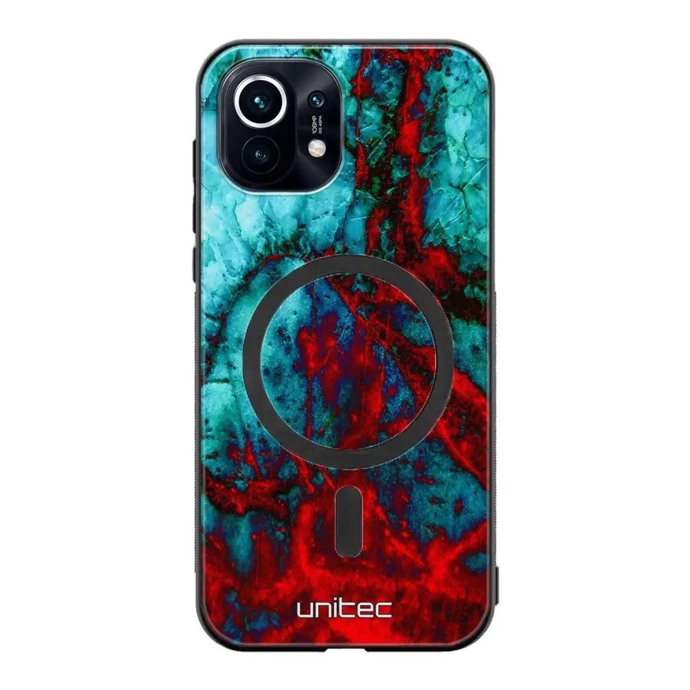 Xiaomi Mi 11 marmori suojakuoret - Blue Red Marble