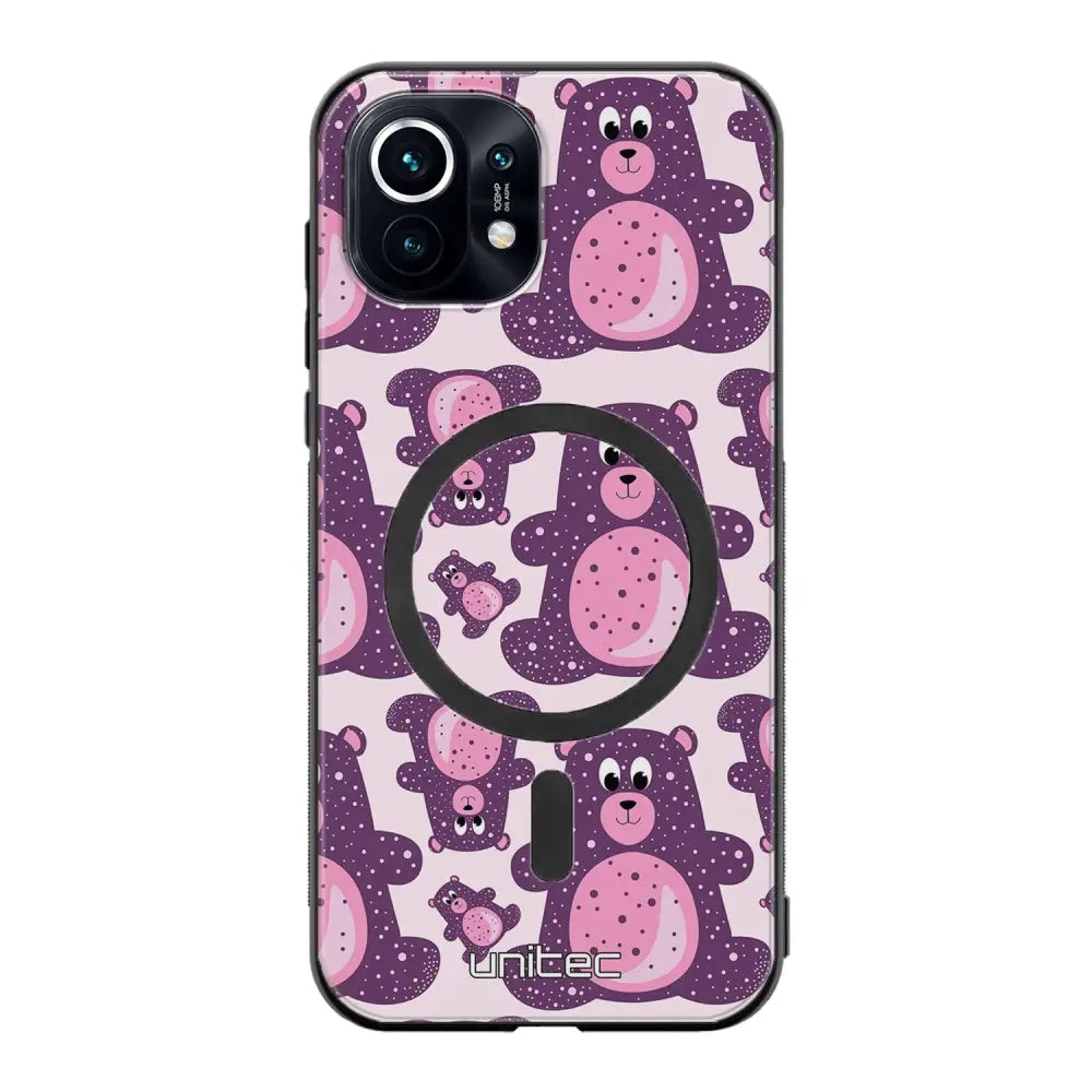 Xiaomi Mi 11 suojakuoret - Purple Teddy Bear