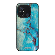 Xiaomi Redmi 12C marmori suojakuoret - Turquoise Marble - Ei