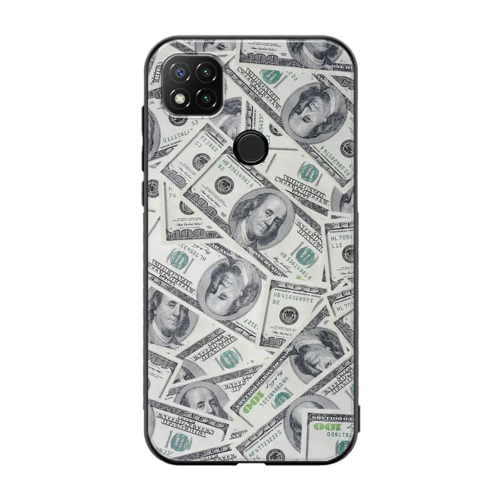 Xiaomi Redmi 9C NFC seteli suojakuoret - Dollarit - Ei