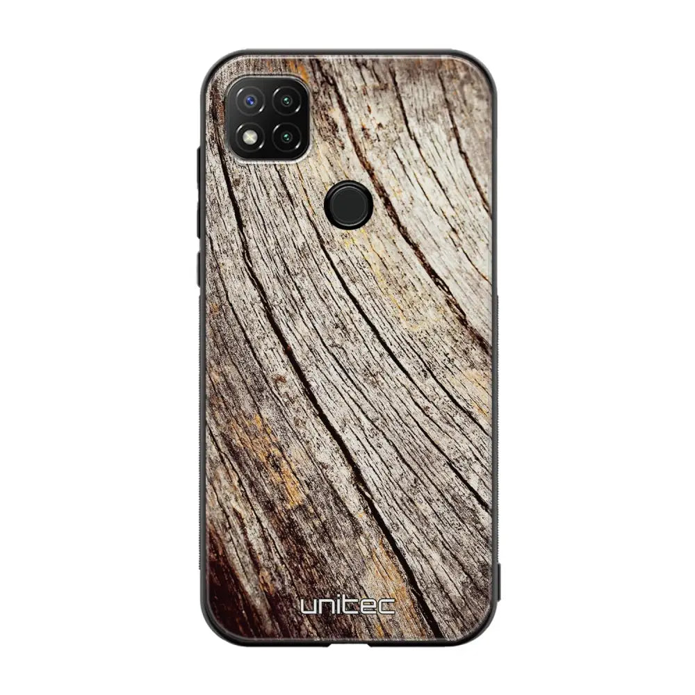 Xiaomi Redmi 9C NFC suojakuoret - Wooden Stump - Ei