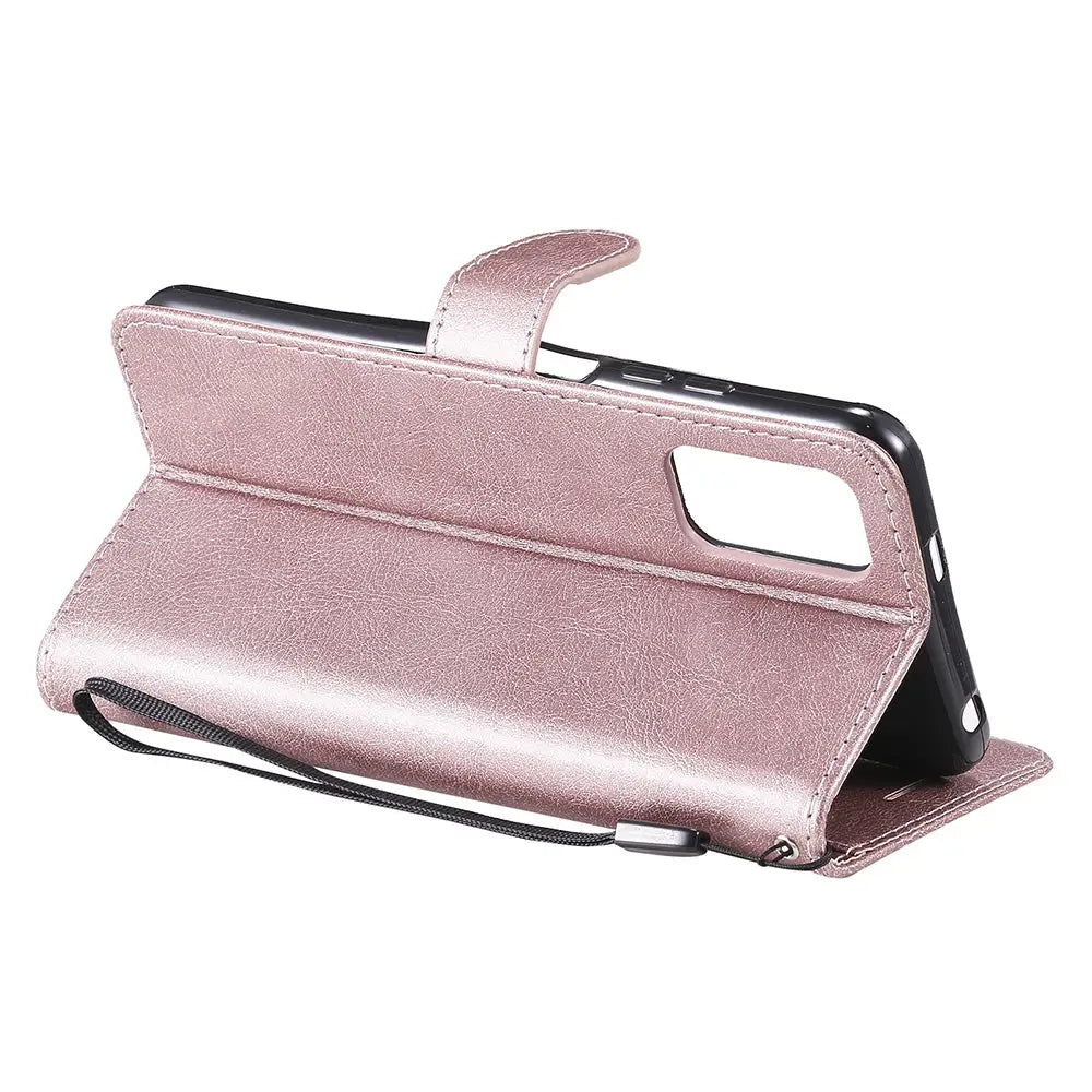 Xiaomi Redmi Note 10 5G Lompakko Suojakotelo Ruusukulta