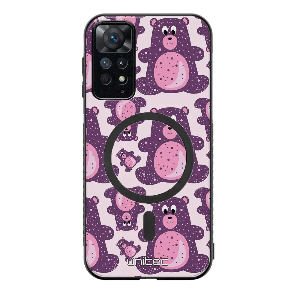 Xiaomi Redmi Note 11 Pro suojakuoret - Purple Teddy Bear