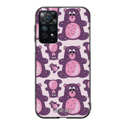 Xiaomi Redmi Note 11 suojakuoret - Purple Teddy Bear - Ei