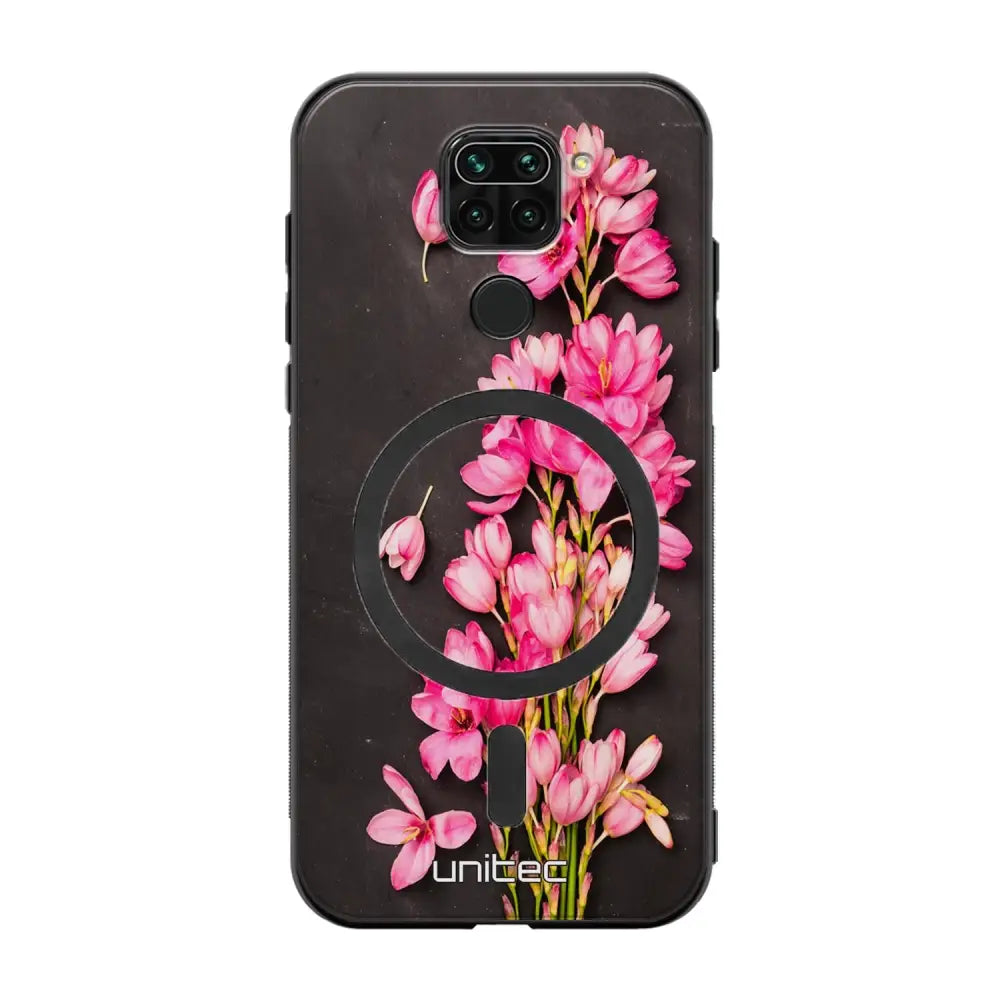 Xiaomi Redmi Note 9 kukka suojakuoret - Pink Flowers