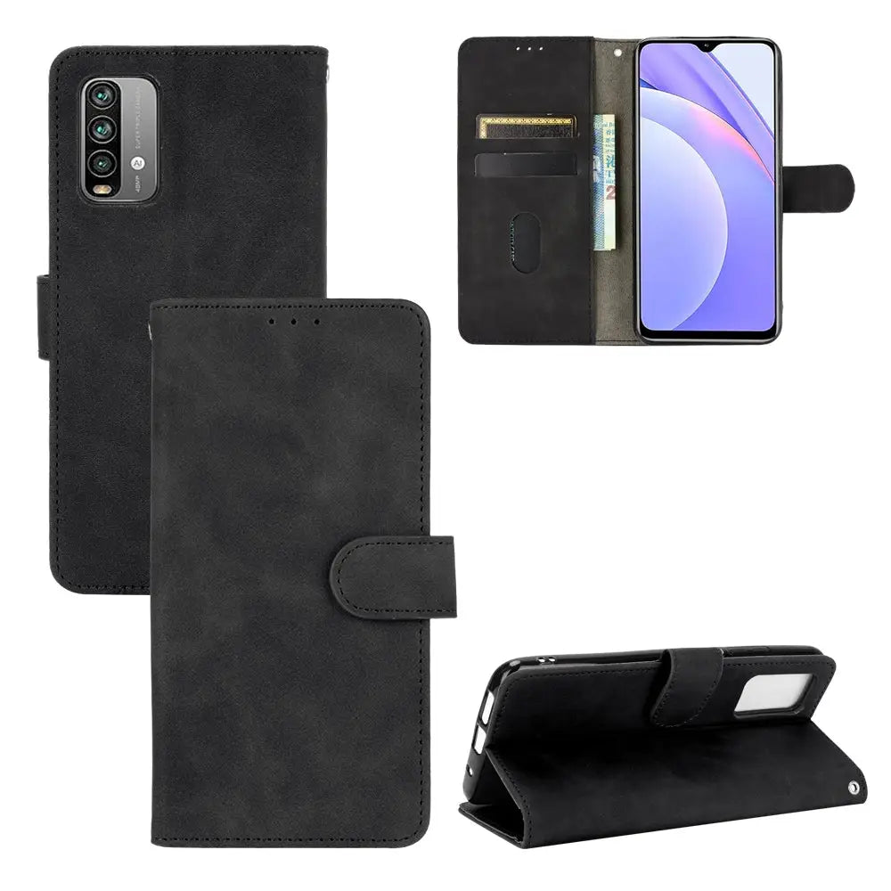Xiaomi Redmi Note 9 Lompakko Suojakuori Musta