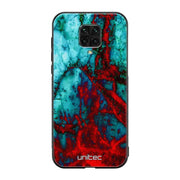 Xiaomi Redmi Note 9 Pro marmori suojakuoret - Blue Red Marble - Ei