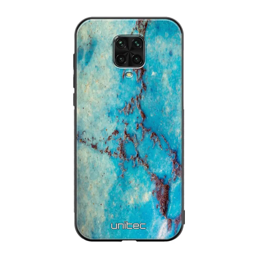 Xiaomi Redmi Note 9 Pro marmori suojakuoret - Turquoise Marble - Ei