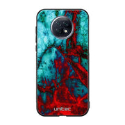 Xiaomi Redmi Note 9T marmori suojakuoret - Blue Red Marble - Ei