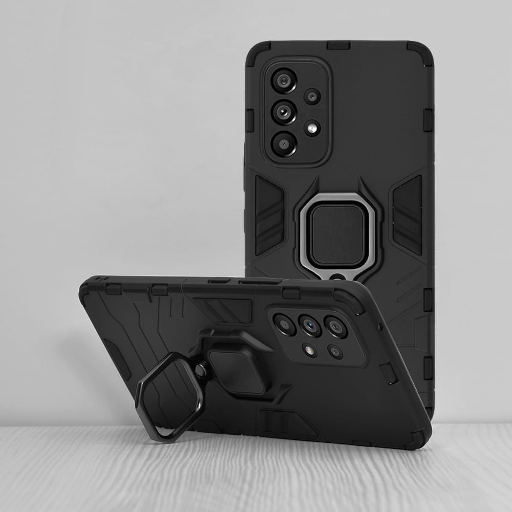 Samsung Galaxy A53 Silicone Shield suojakuori - Musta