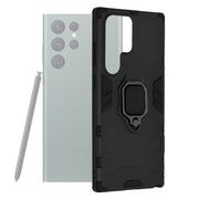 Samsung Galaxy S23 Ultra Silicone Shield suojakuori - Musta