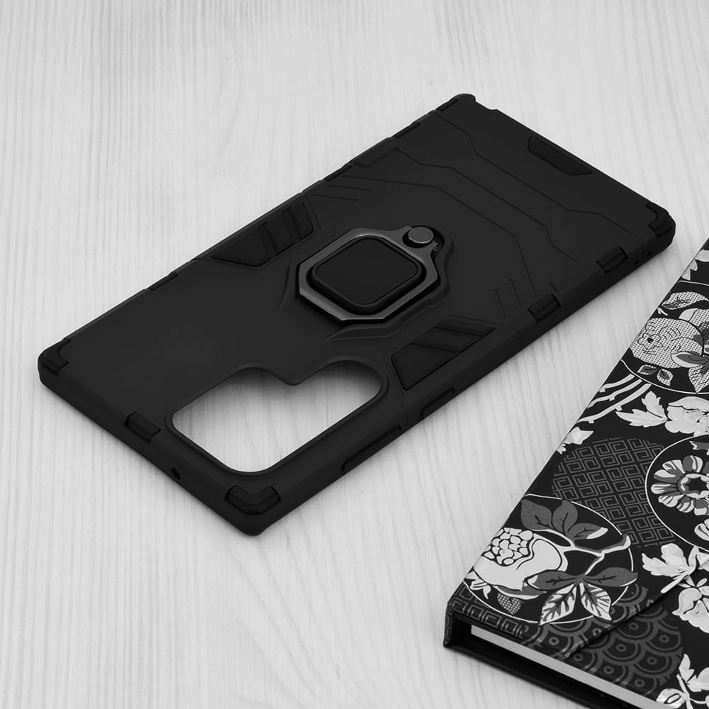 Samsung Galaxy S23 Ultra Silicone Shield suojakuori - Musta