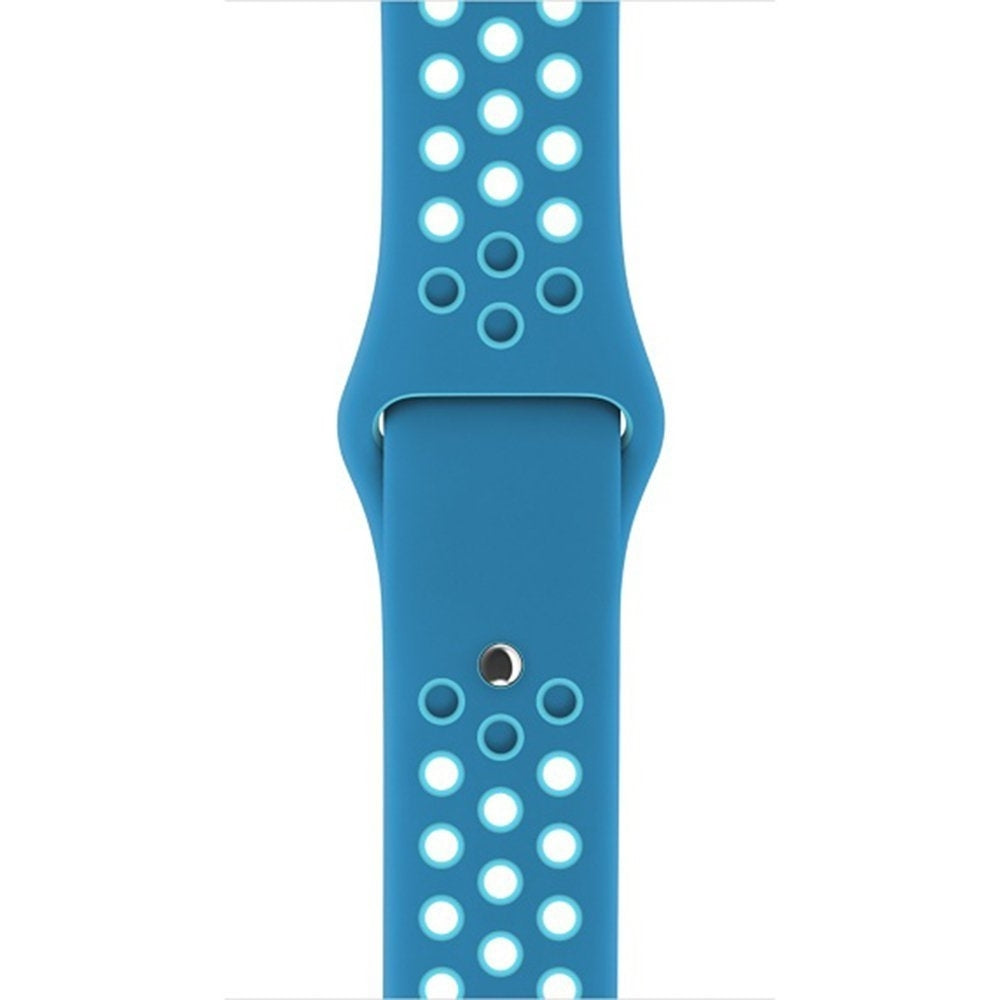 Apple Watch 38 / 40 / 41 mm Sportarmband - S/M - Marinblå/Ljusblå