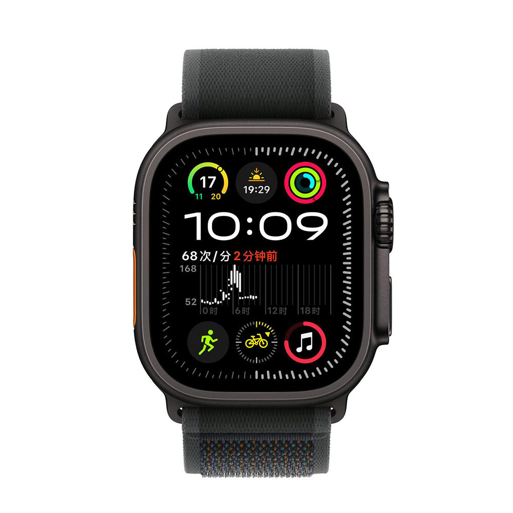 Apple Watch Trail ranneke 38/40/41 mm - Musta-Harmaa