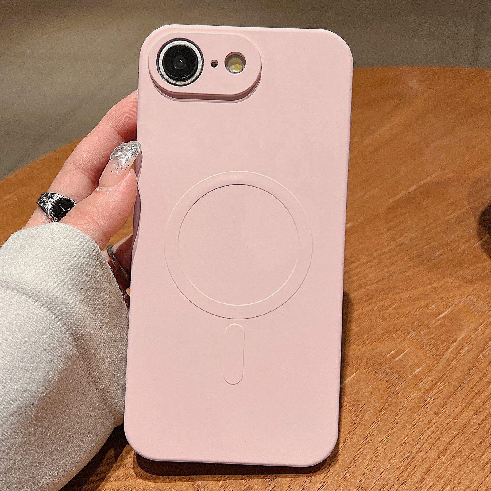 iPhone 16e / 17e MagSafe silikonikuoret Pinkki