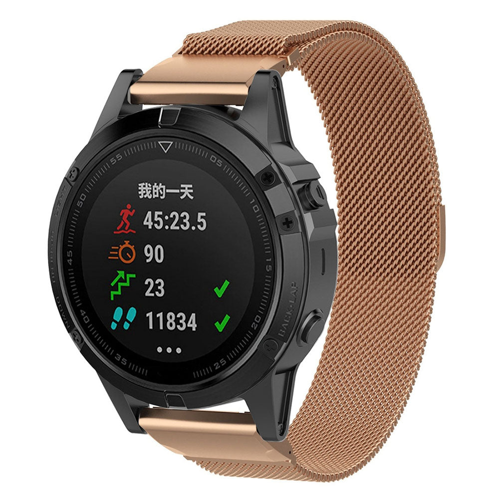 Garmin QuickFit Magneettinen teräsranneke 22mm - Ruusukulta