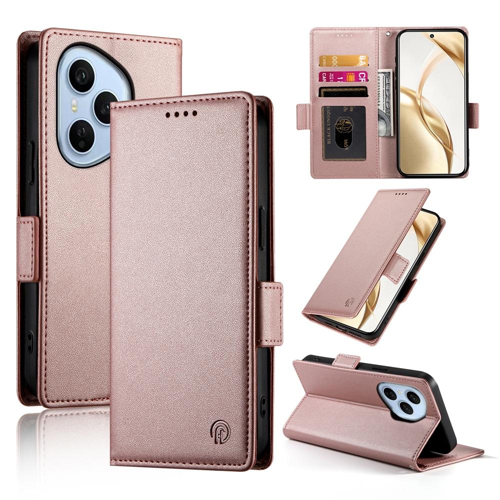 Honor 400 Pro Lompakko Suojakotelo - Ruusukulta