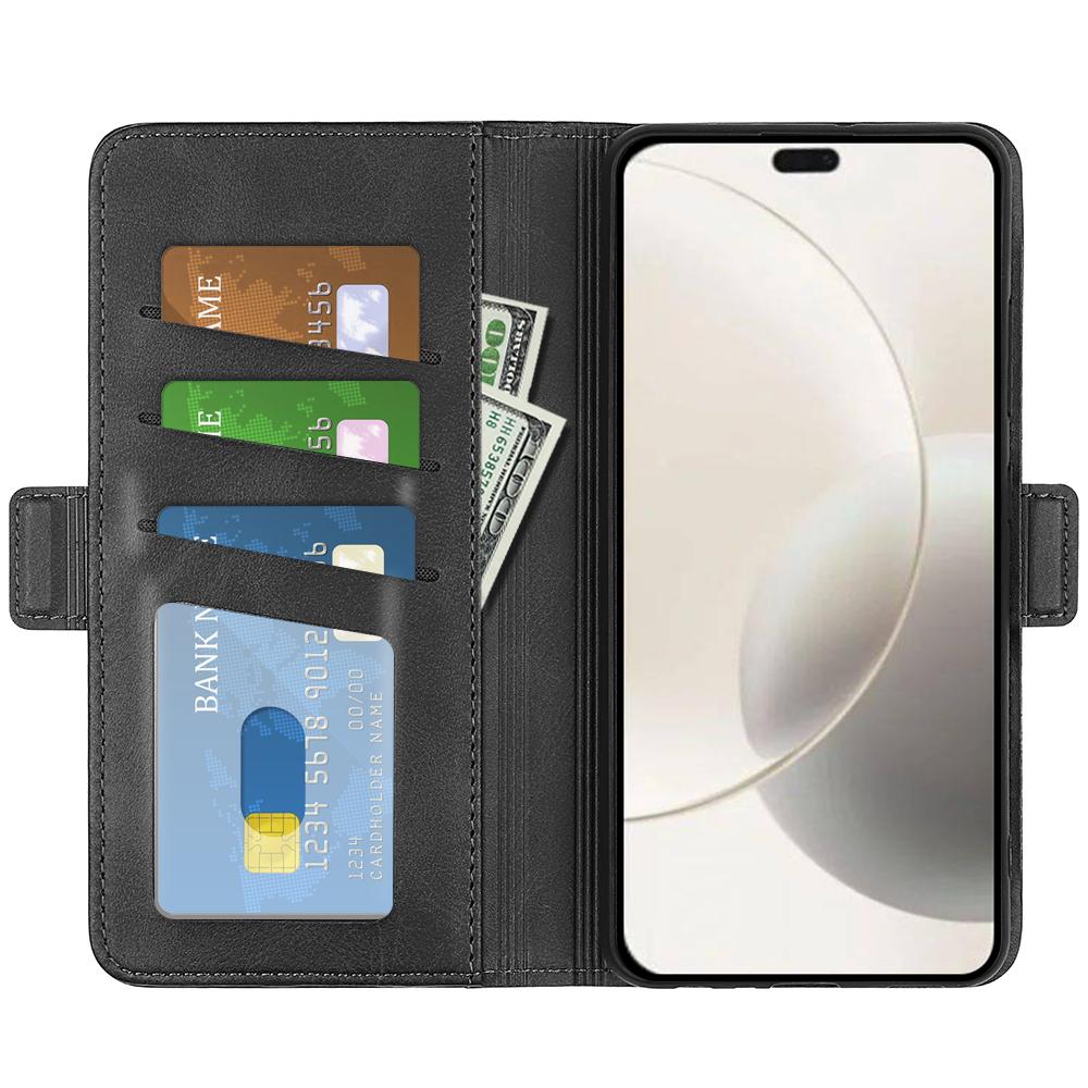 Honor 400 Smart Lompakko Suojakotelo - Musta