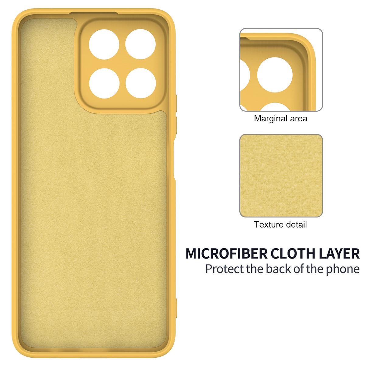 Honor 400 Smart Silikonisuoja - Keltainen