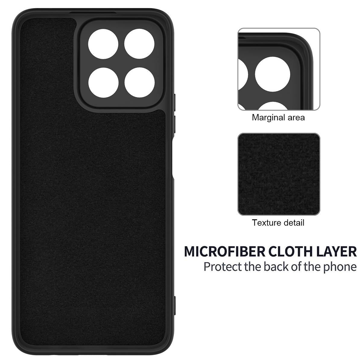 Honor 400 Smart Silikonisuoja - Musta