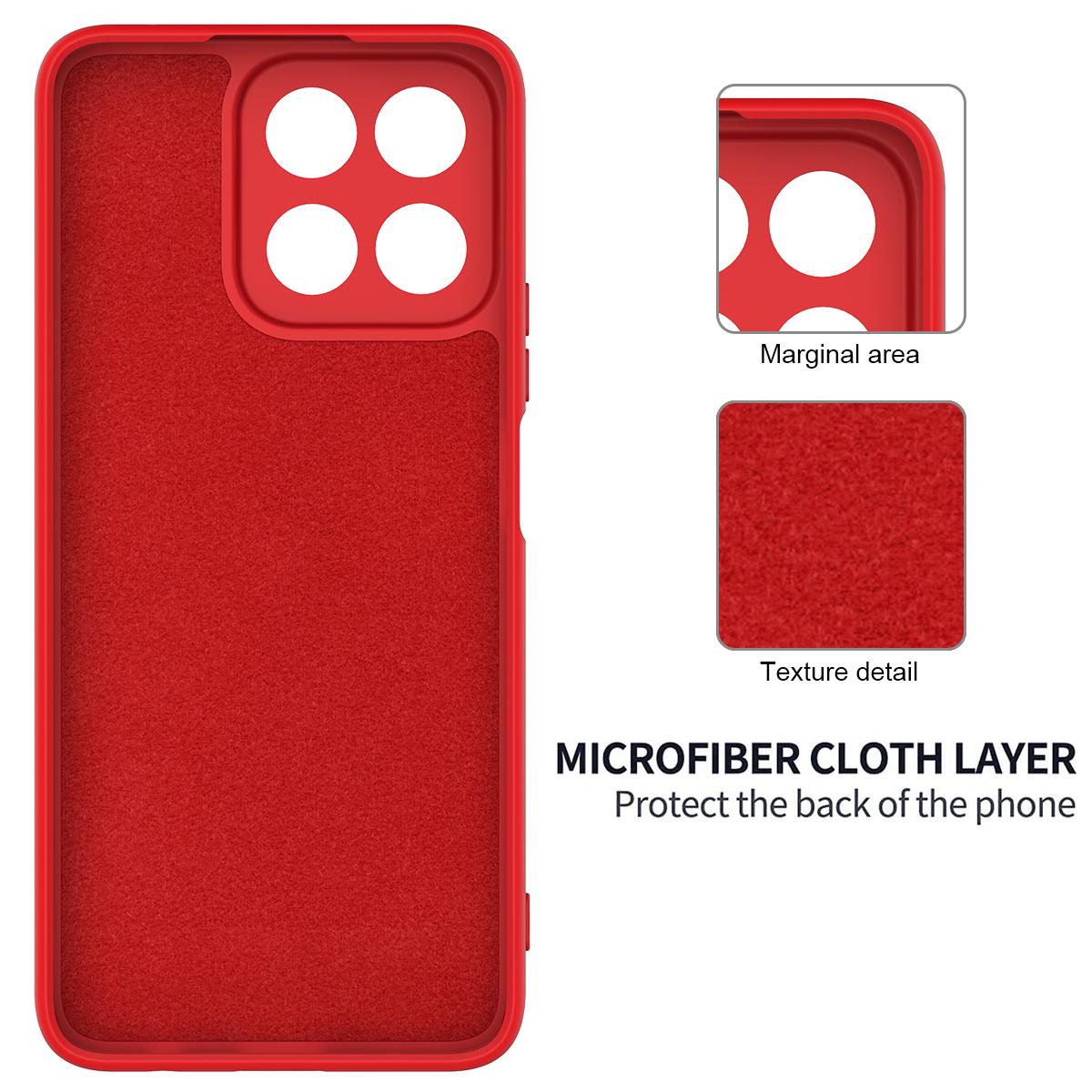 Honor 400 Smart Silikonisuoja - Punainen