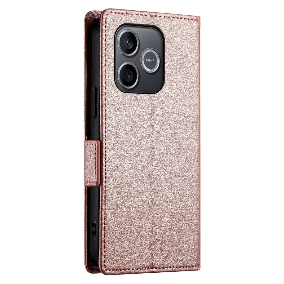 Honor 600 Lite Lompakko Suojakotelo - Ruusukulta
