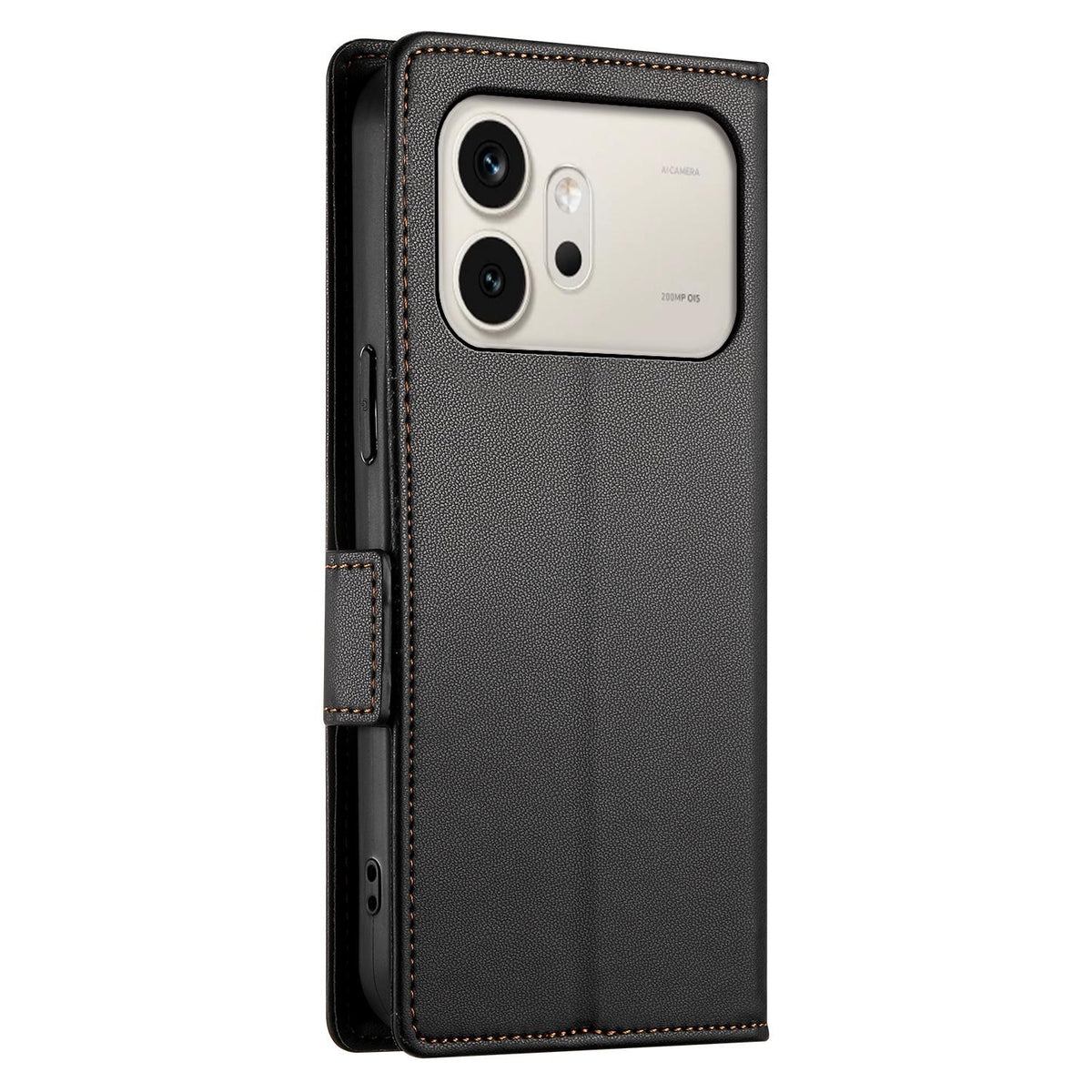 Honor 600 / 600 Pro Lompakko Suojakotelo - Musta