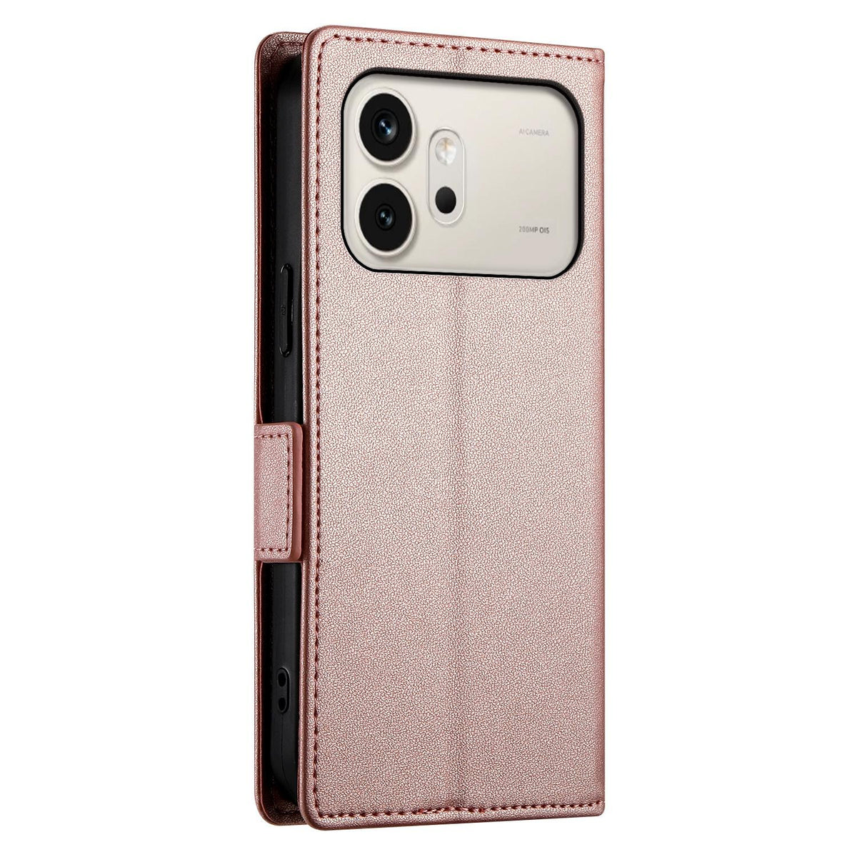 Honor 600 / 600 Pro Lompakko Suojakotelo - Ruusukulta