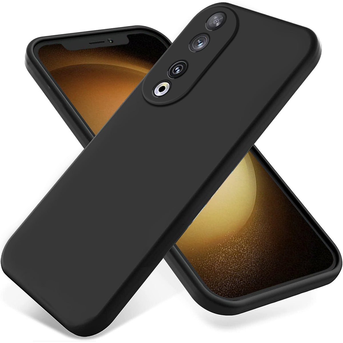 Honor 90 5G Silikonikuori - Musta