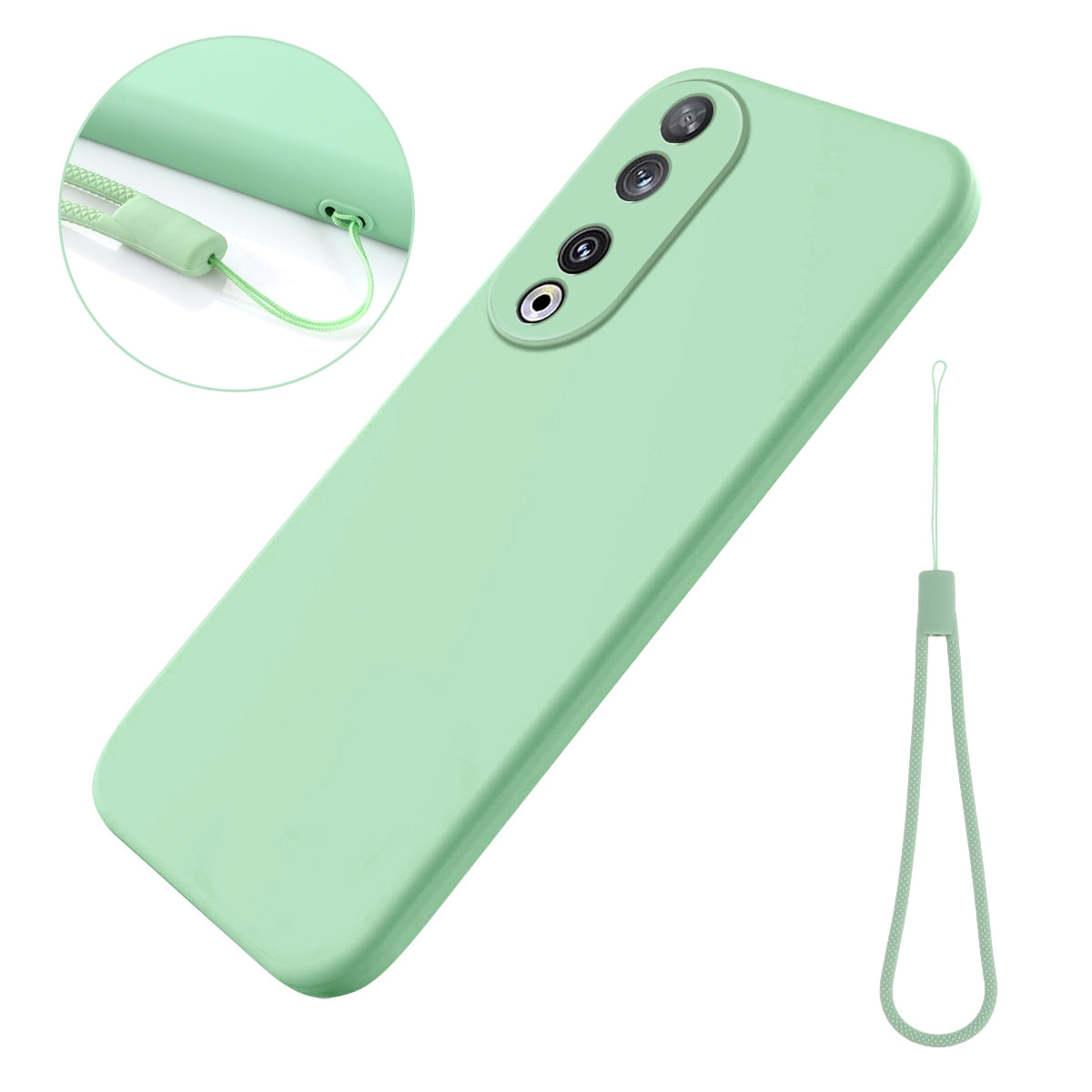 Honor 90 5G Silikonikuori - Vihreä