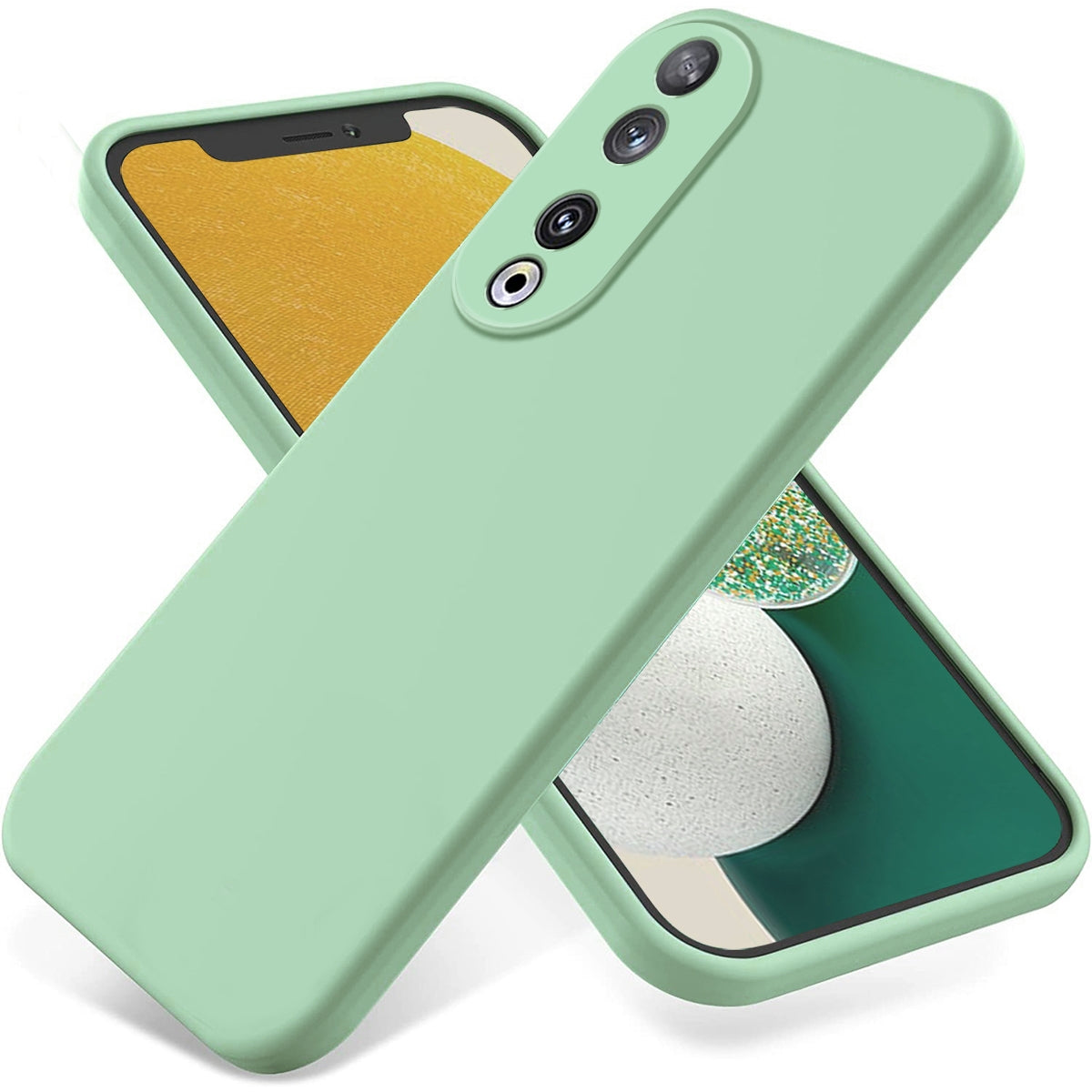 Honor 90 5G Silikonikuori - Vihreä