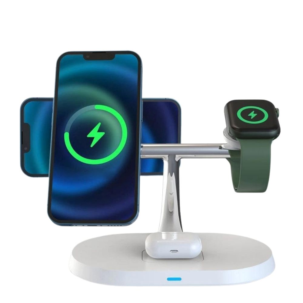 Langaton MagSafe latausasema 3 in 1 - Valkoinen