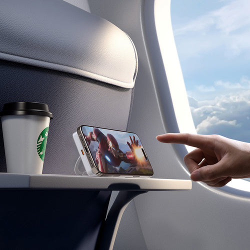 MagSafe Powerbank / Varavirtalähde Jalustalla 10000mAh – Hopea