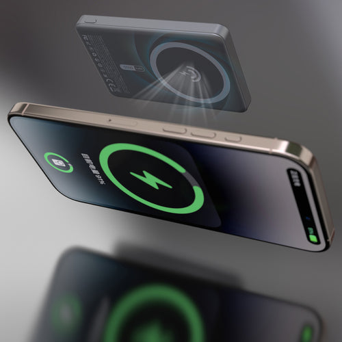 MagSafe Powerbank / Varavirtalähde Jalustalla 10000mAh – Hopea