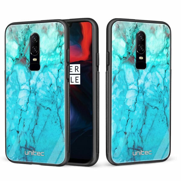 OnePlus 6 unitec suojakuori 2 Icy Marble