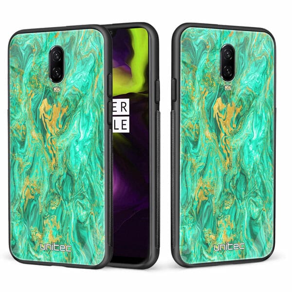 OnePlus 6T unitec suojakuori 2 Aqua Mint