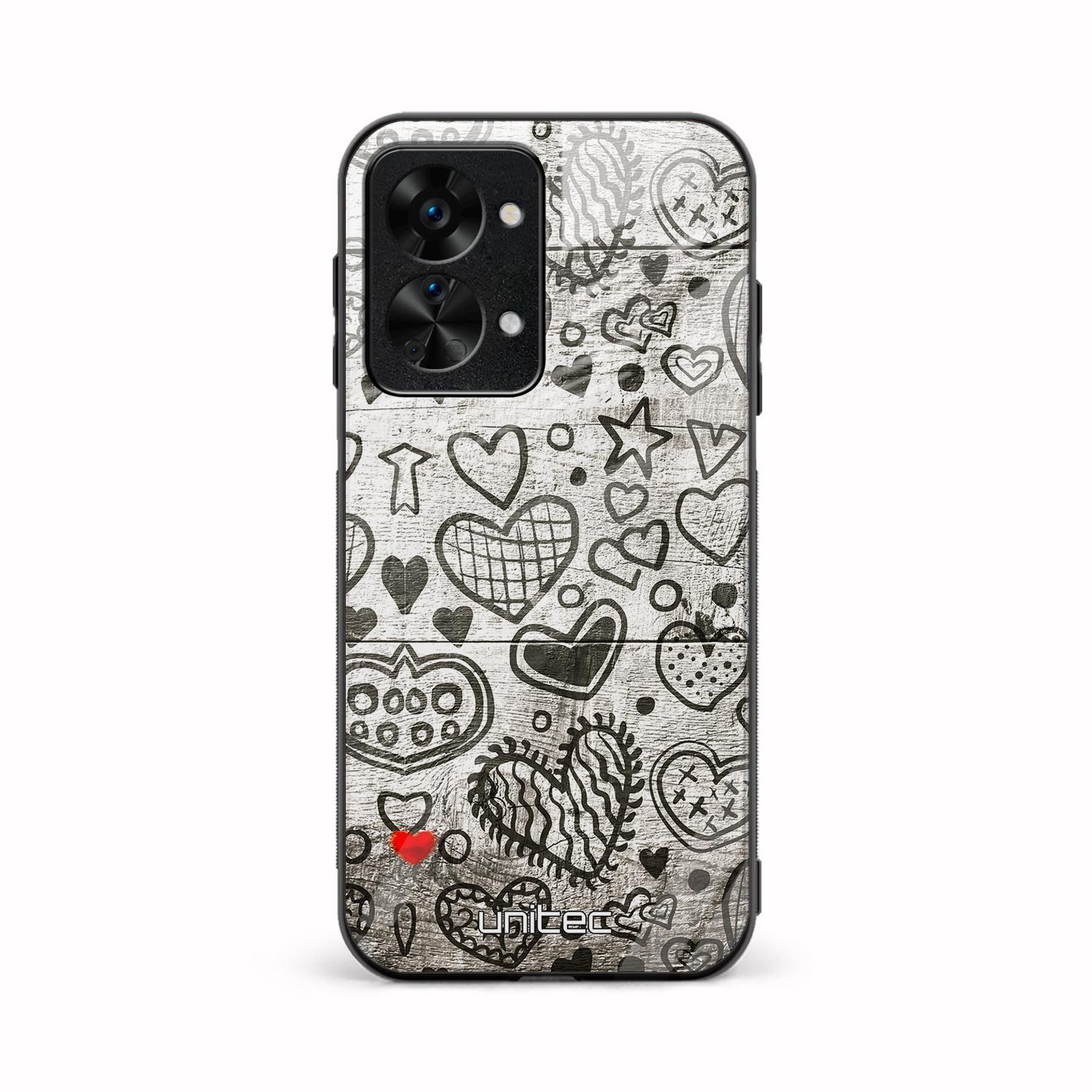 OnePlus Nord 2T 5G Unitec suojakuori, Hearts