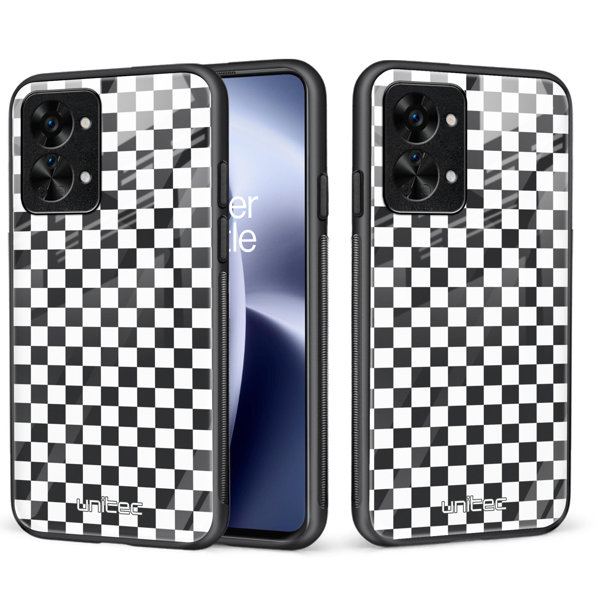 OnePlus Nord 2T 5G Unitec suojakuori, Black and white