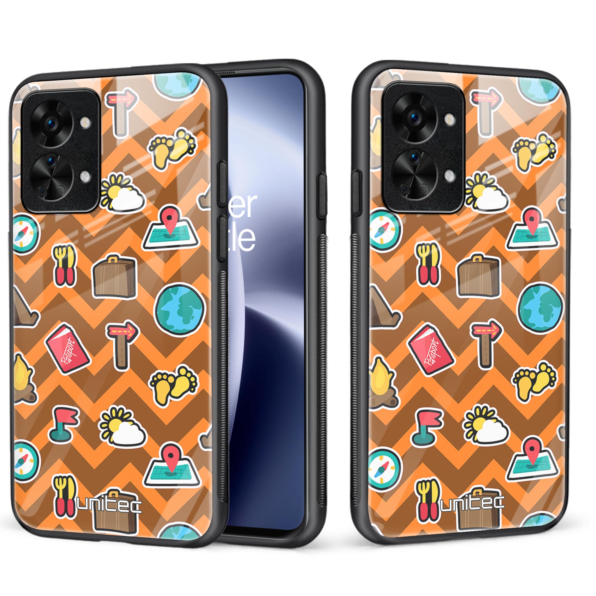 OnePlus Nord 2T 5G Unitec skyddsskal, Resemönster