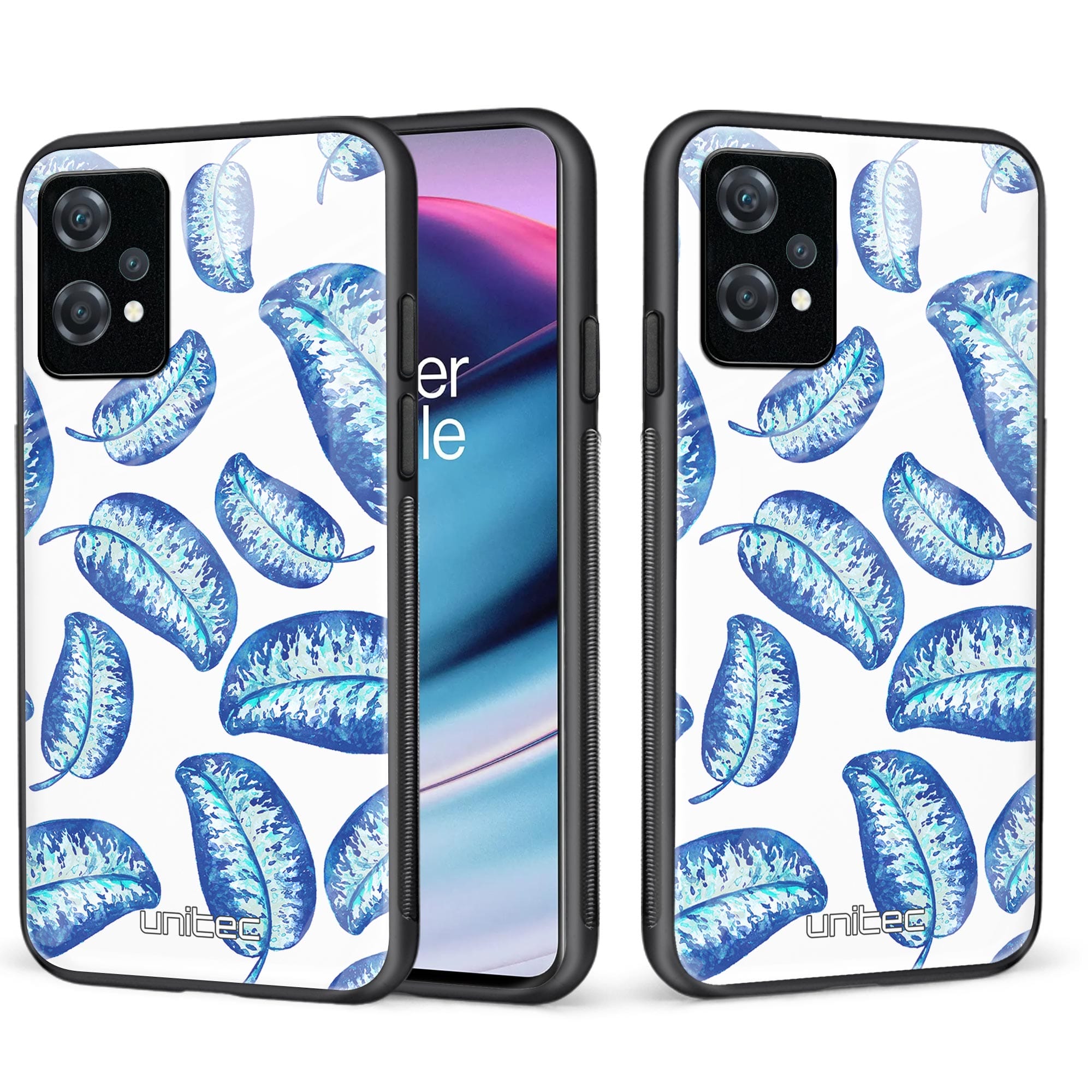 OnePlus Nord CE 2 Lite 5G Unitec skyddsskal, Blå löv