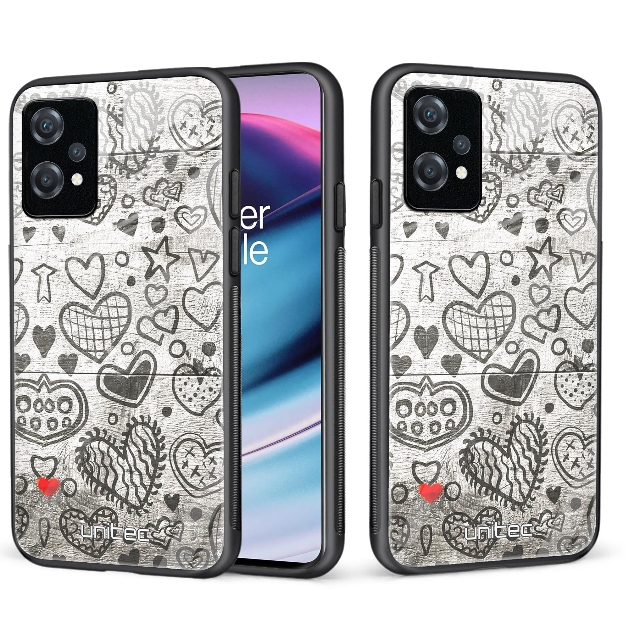 OnePlus Nord CE 2 Lite 5G Unitec skyddsskal, Hjärtan