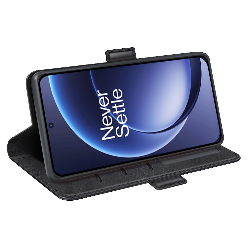 OnePlus 15 Lompakko Suojakotelo - Musta